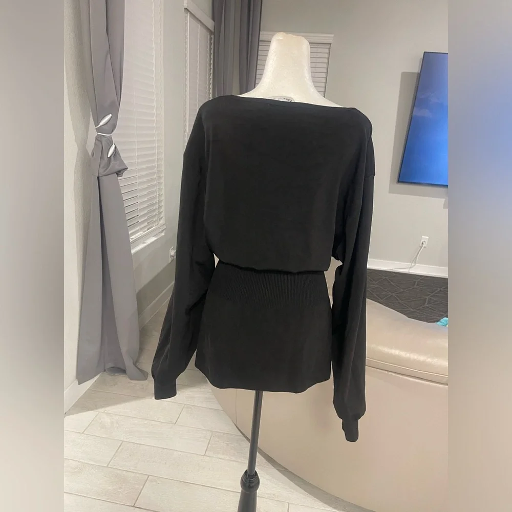 ZARA KNIT Heavy Bandage Knit Corset Sweater Top M
